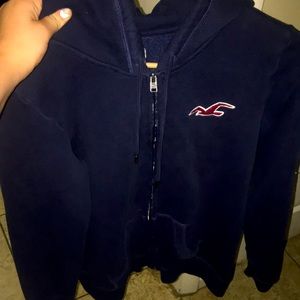 Navy blue Hollister sweater/hoodie